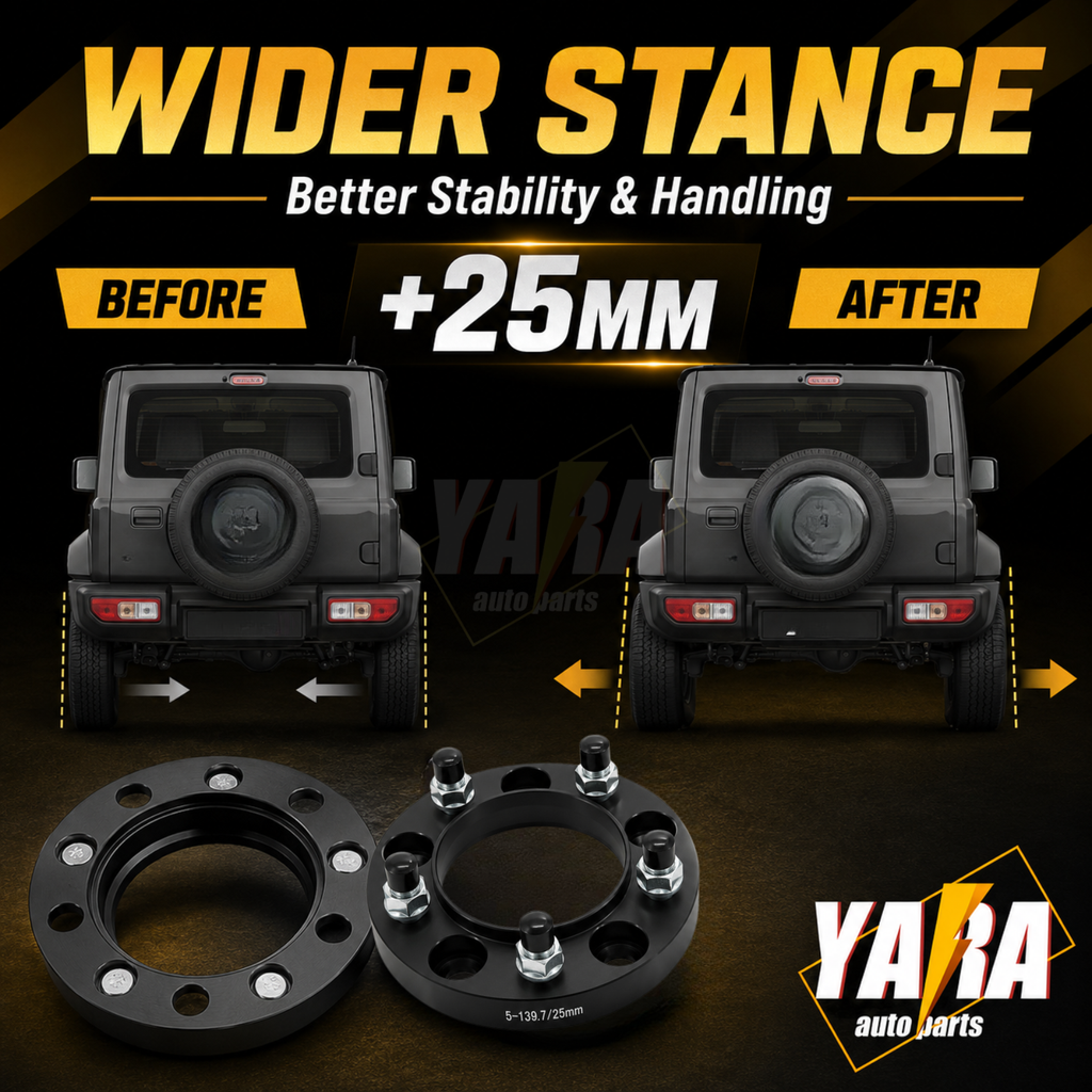 25mm Hubcentric Wheel Spacers 5x139.7 108CB M12x1.25 2PCS For Jimny