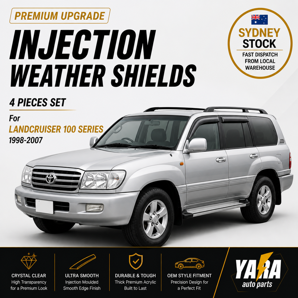 Weather shields Window Visors suitable for Landcruiser  100 Series 1998-2007 Tinted