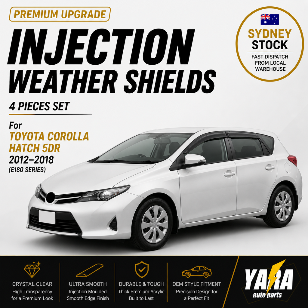 Suitable for Corolla Hatch 5dr 2012-2018 Premium  Weather shields Weathershields