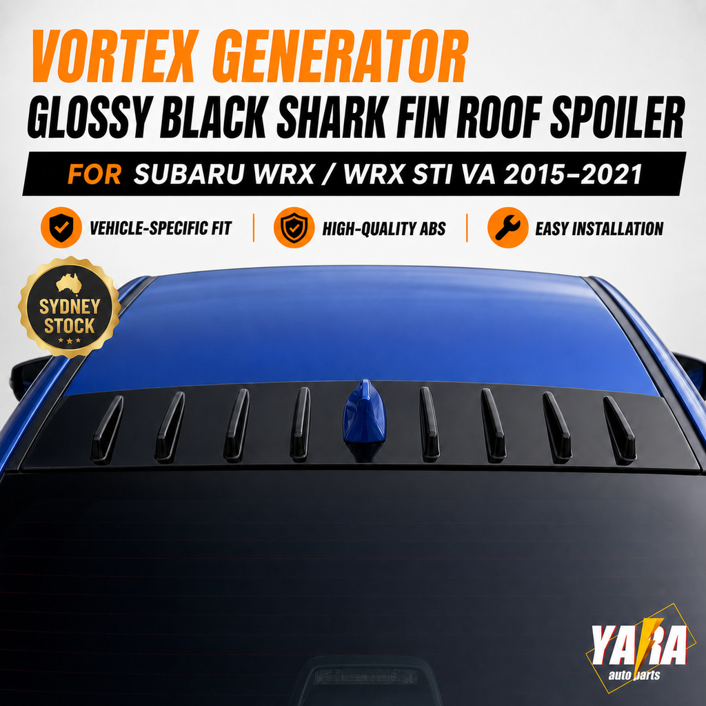 Gloss Black Vortex Generator Roof Spoiler For Subaru WRX STI VA 2015–2021