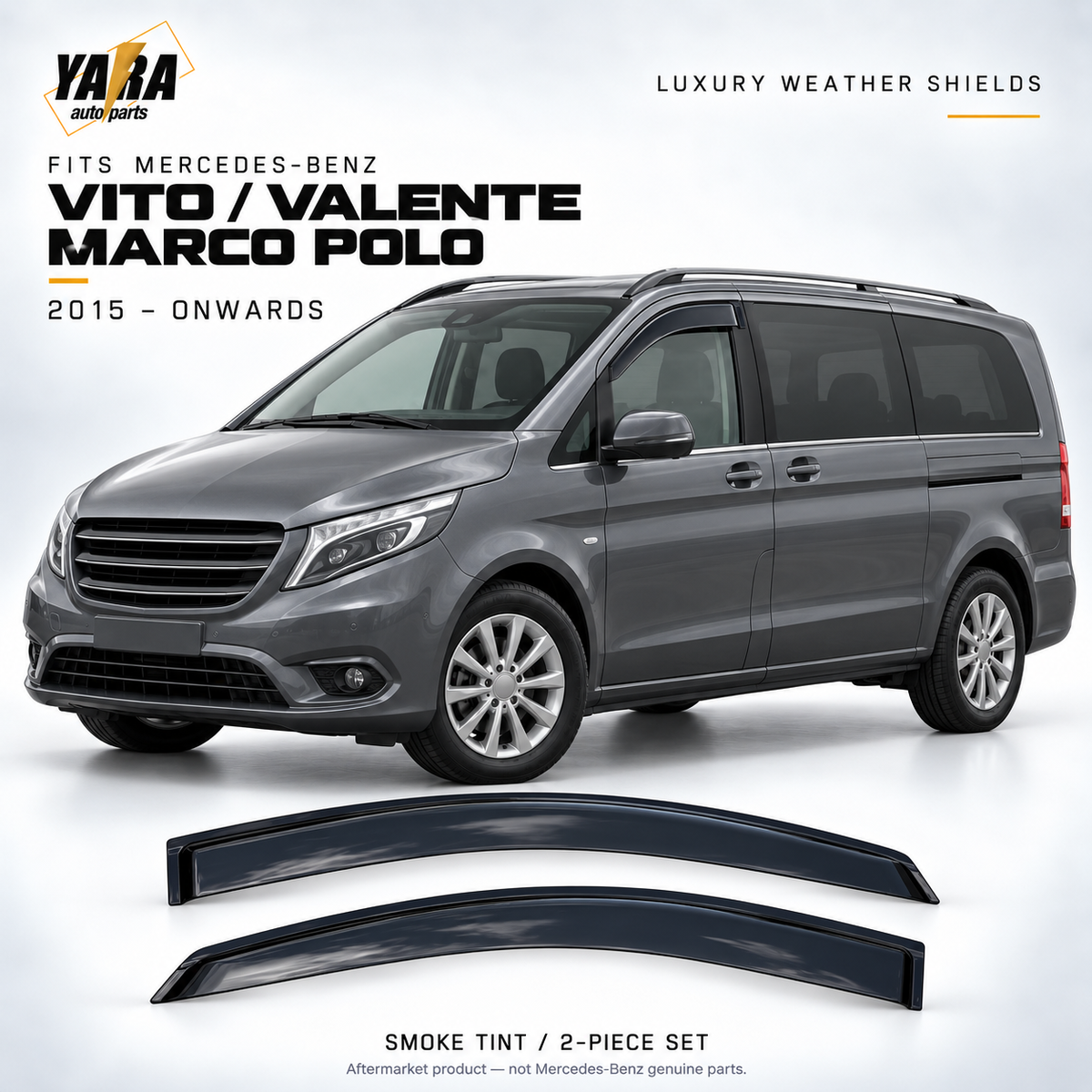 Injection Weather Shields For Mercedes-Benz Vito Valente Marco Polo 2015+ 2PCS