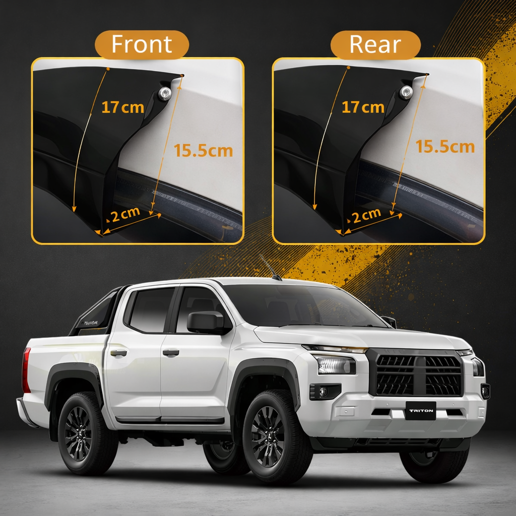 Pocket Style Fender Flares Wheel Arch  for Mitsubishi Triton MV 2023+