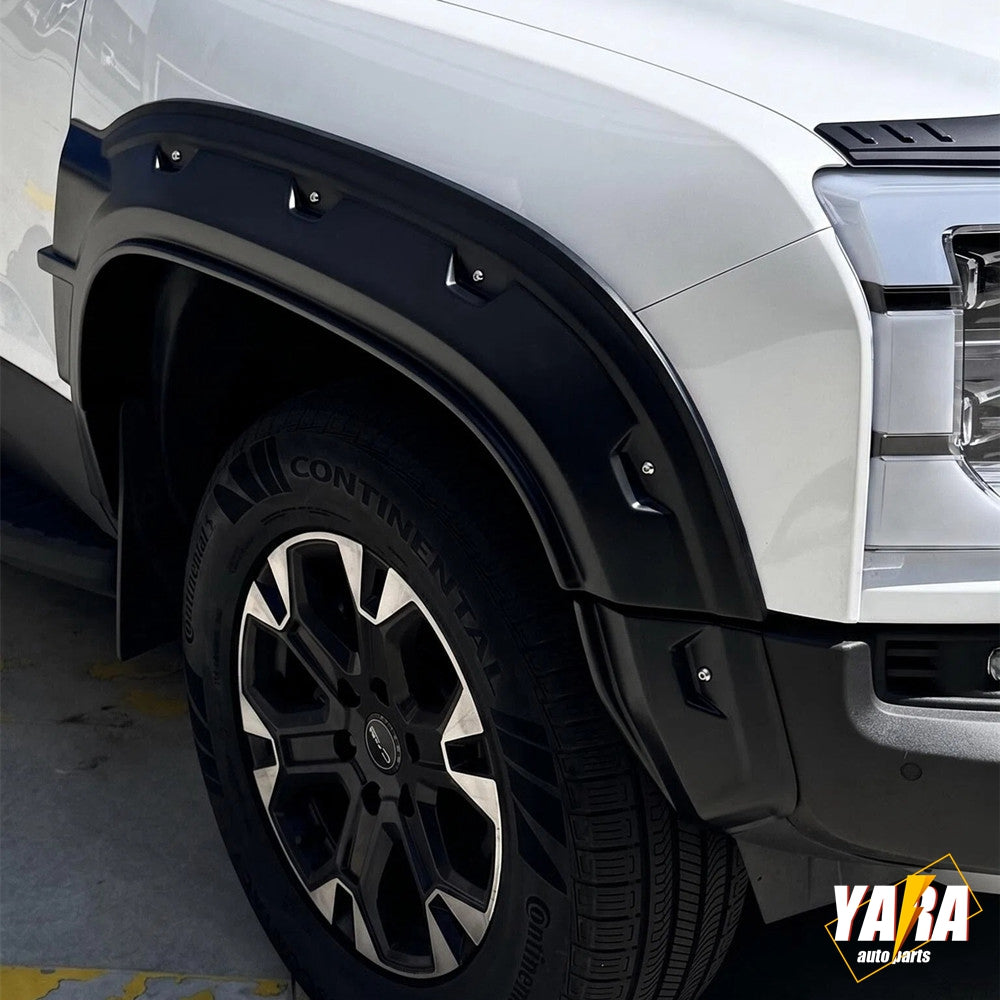 BYD Shark 6 Fender Flares 2024+ 60mm  Pocket Style Matte Black 6PCS