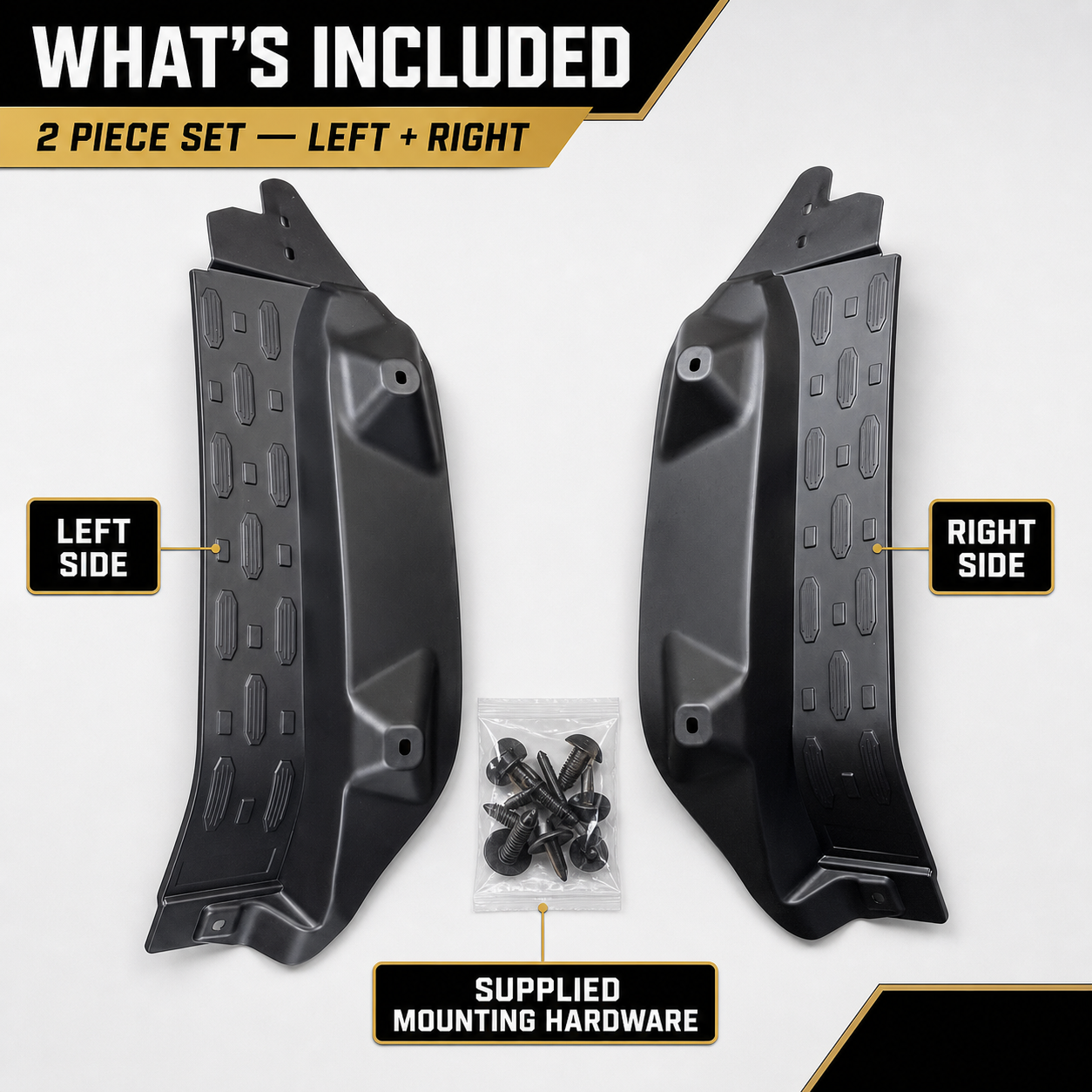 Rear Wheel Inner Splash Guards For GWM Tank 300 2023+ No-Drill 2PCS