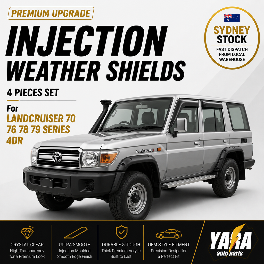 Weather Shields Weathershields suitable for Landcruiser 70 76 78 79 series 4Dr