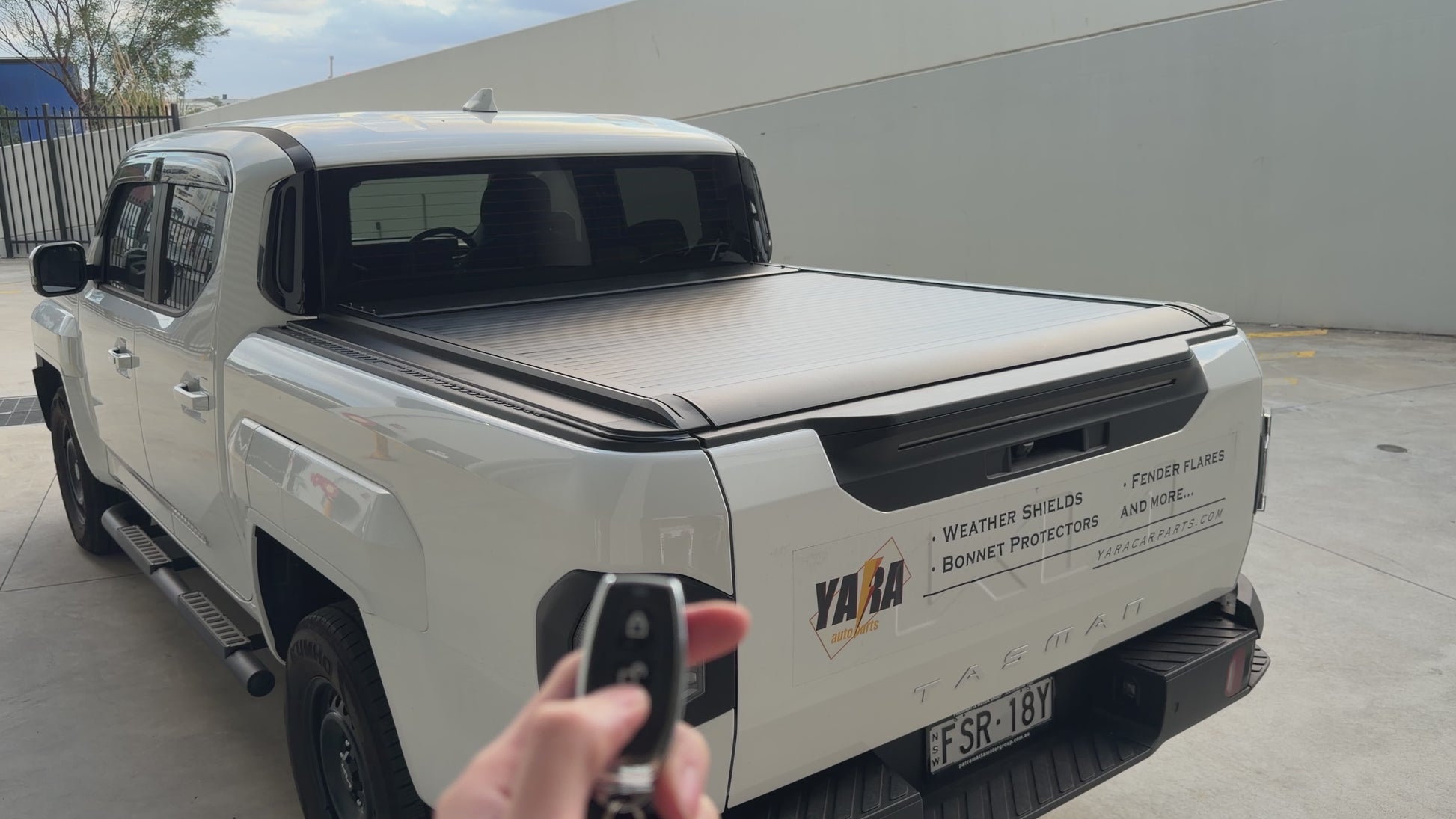 Kia Tasman Electric Roller Shutter with Integrated LED & Remote Control