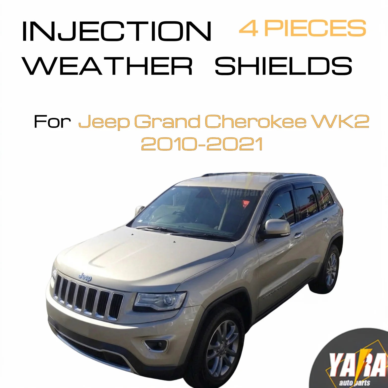 Injection Weathershields Weather Shields for Jeep Grand Cherokee WK2 2012-2023