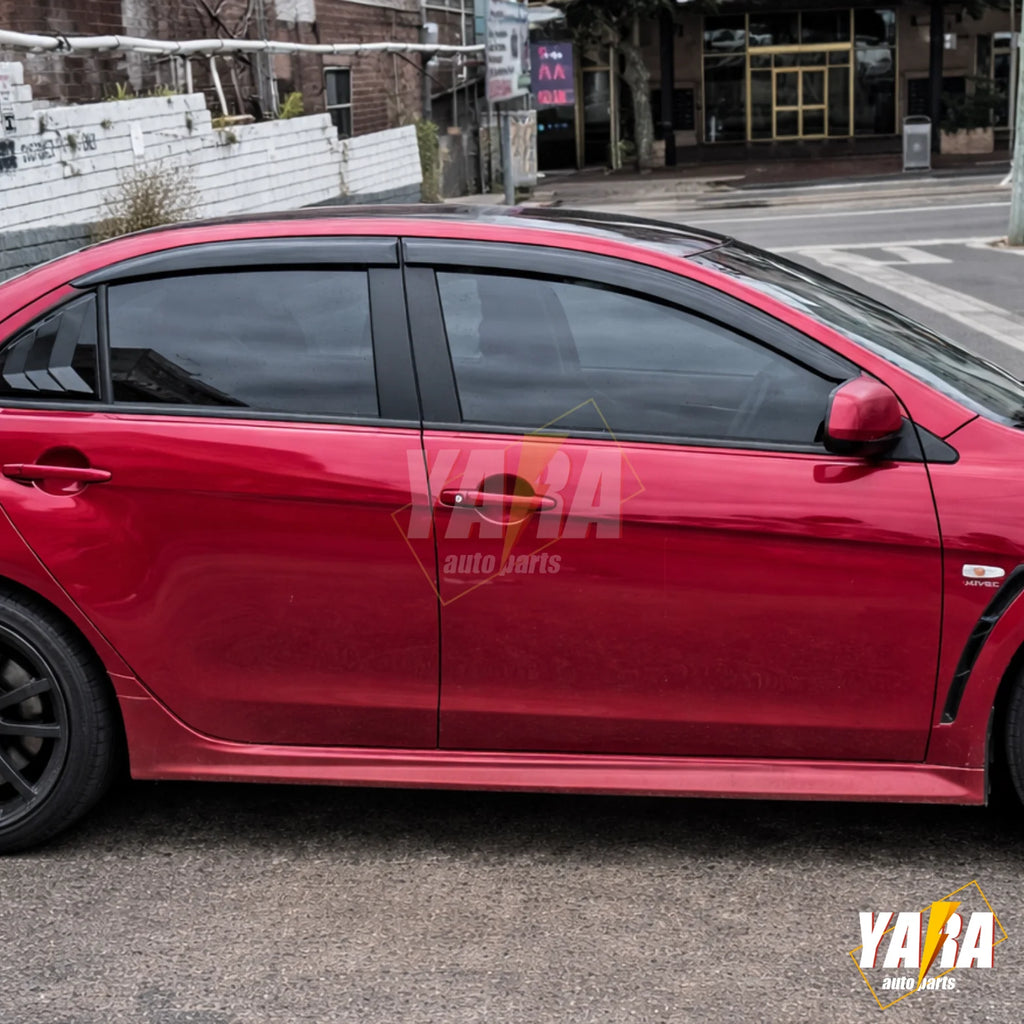 Injection Weather Shields Window Visors for Mitsubishi Lancer EVO X 2007-2016