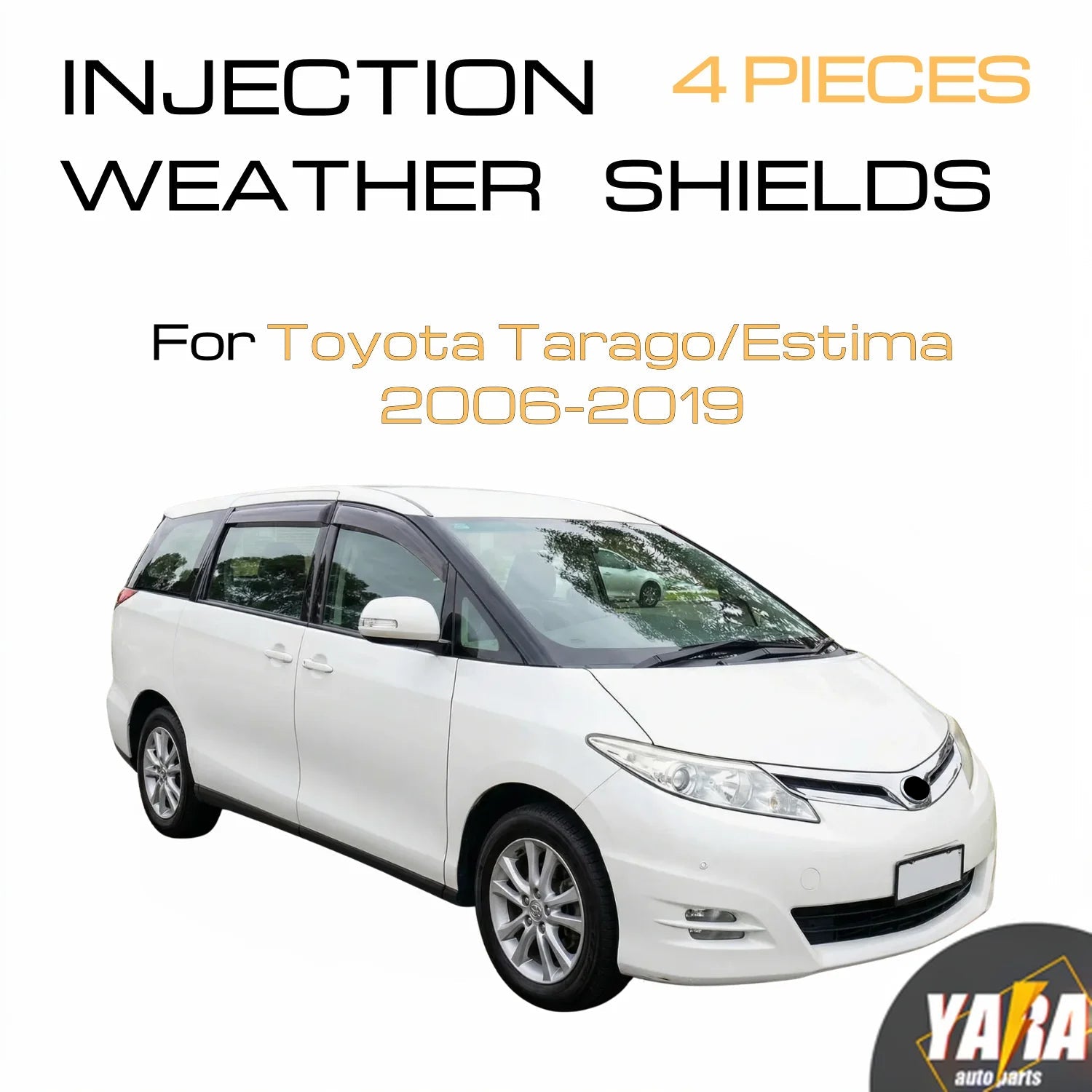 Quality Weather Shields WeatherShields for Toyota Tarago XR50 2006-2019 Tinted