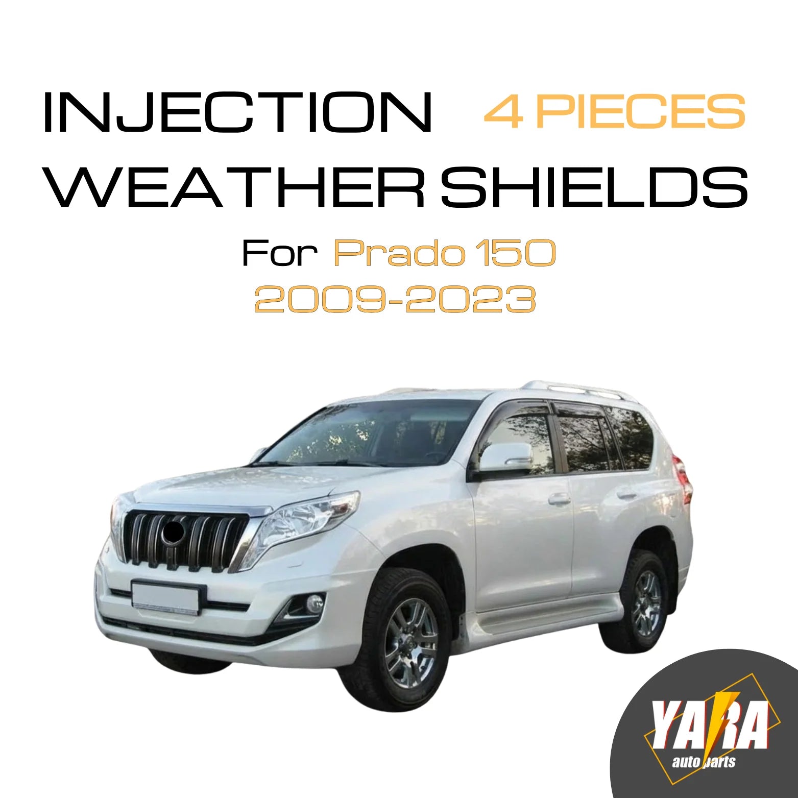 Suits for LandCruiser Prado 150 2010-2022 Weather Shields Weathershield Luxury