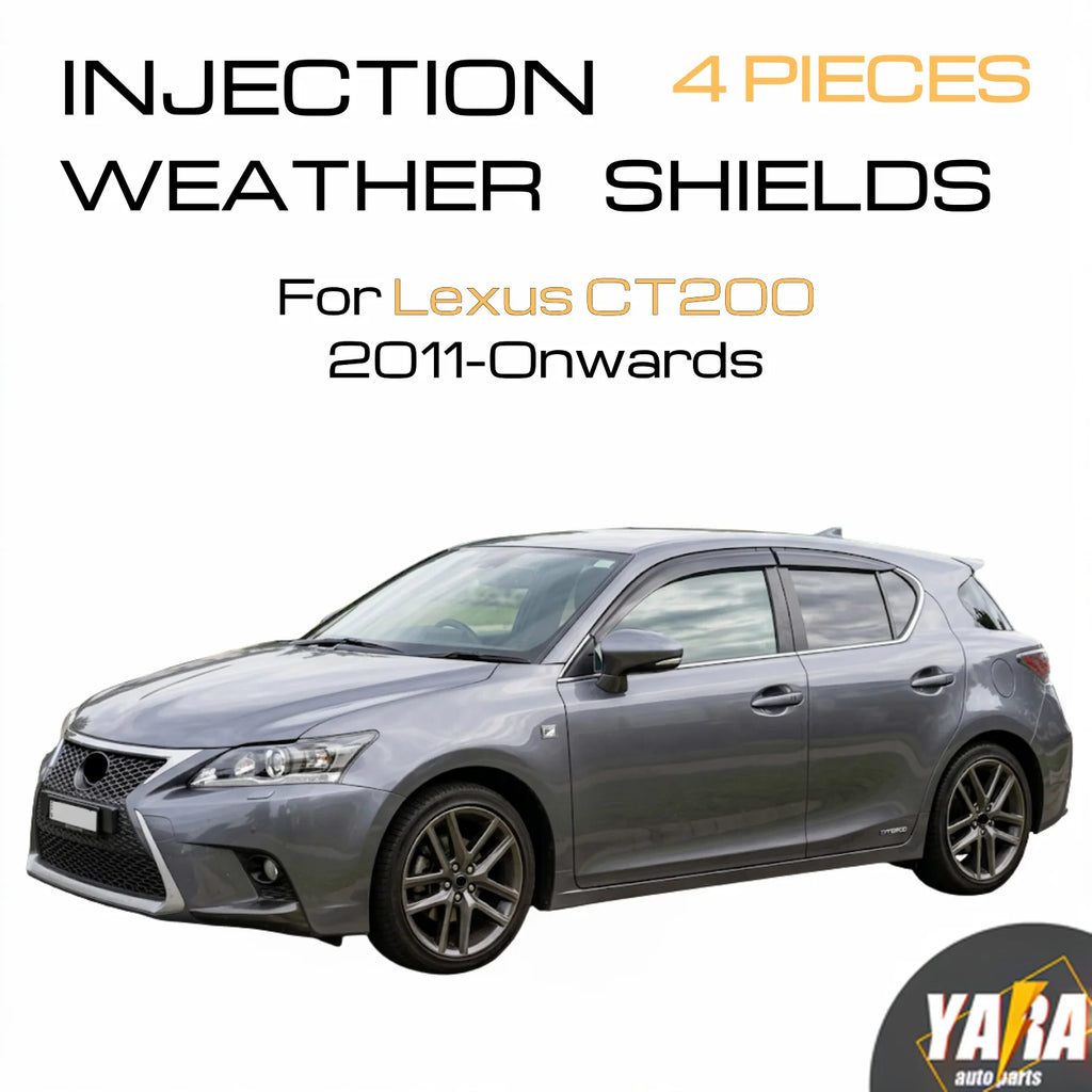 Premium Weather Shields Weathershields Suitable for Lexus CT200 CT200h 2011+ 4pc