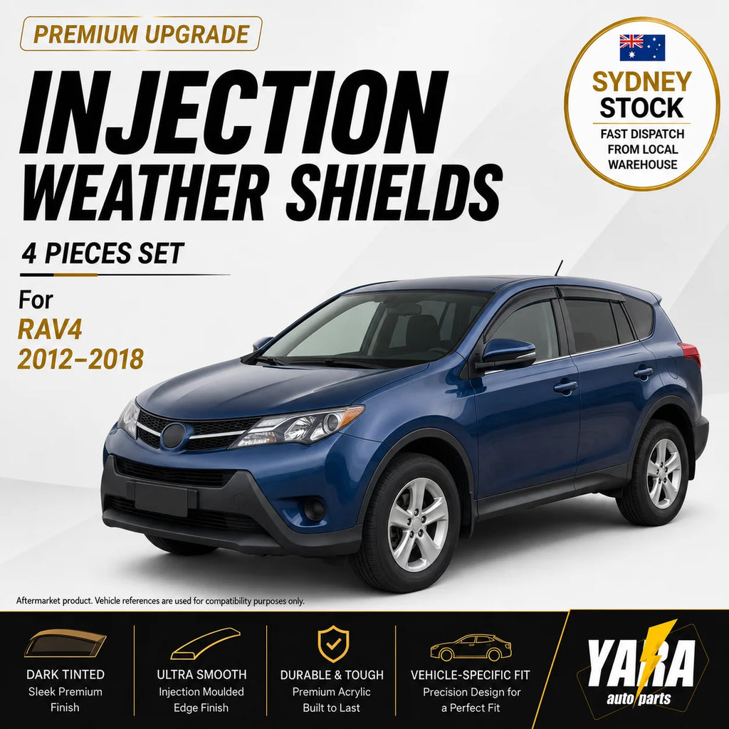 Injection Weather Shields Weathershields Window Visors suitable for Rav4 2013-18