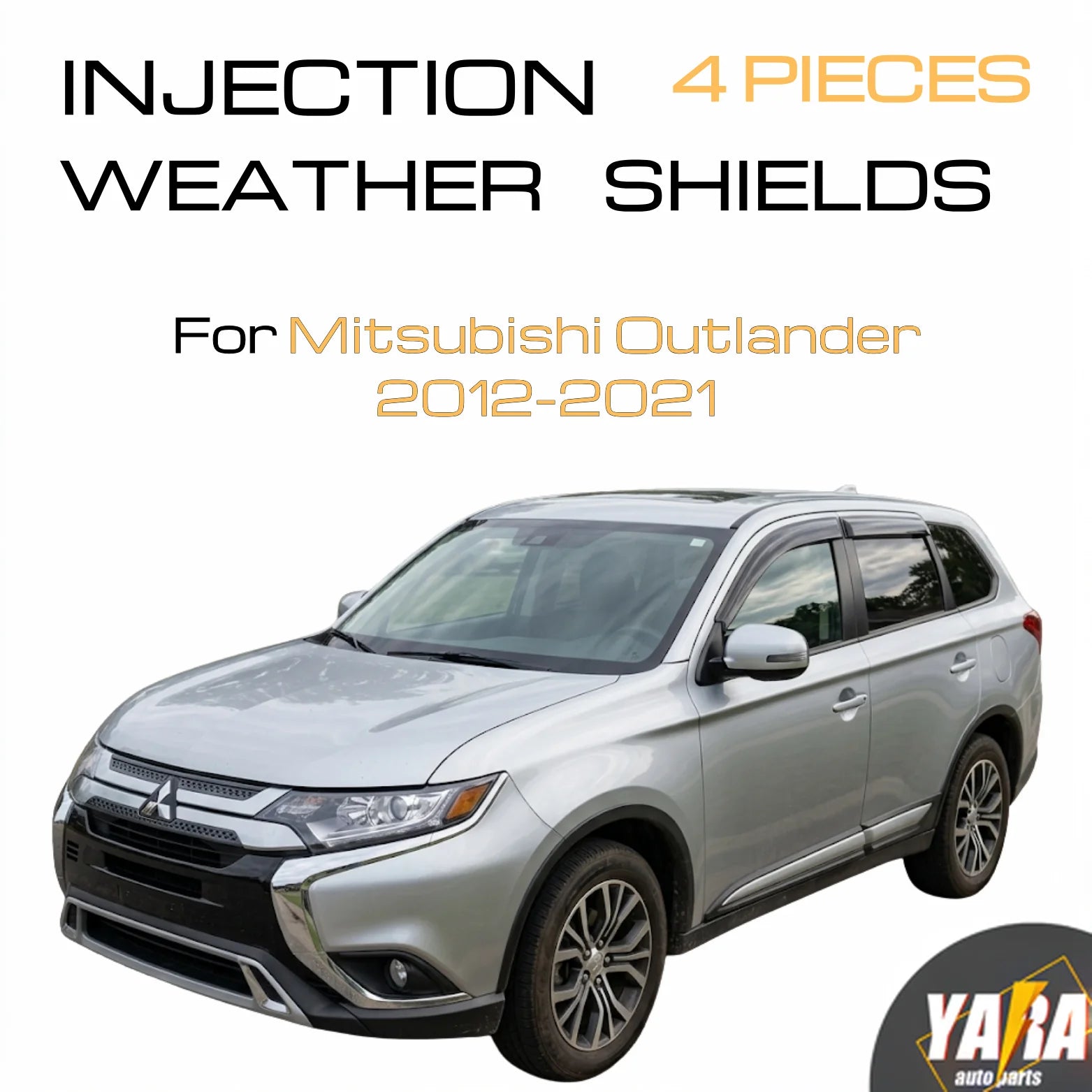 Weather Shields Weathershields  Suitable for Mitsubishi Outlander 2013-2021 4pcs