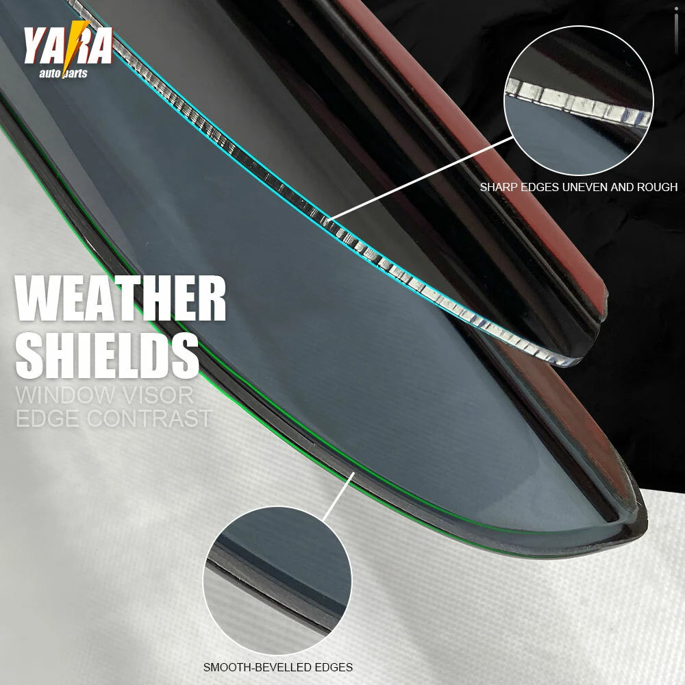 Quality Injection WeatherShields Window Visors suitable for Triton MQ 2019+ 4pcs