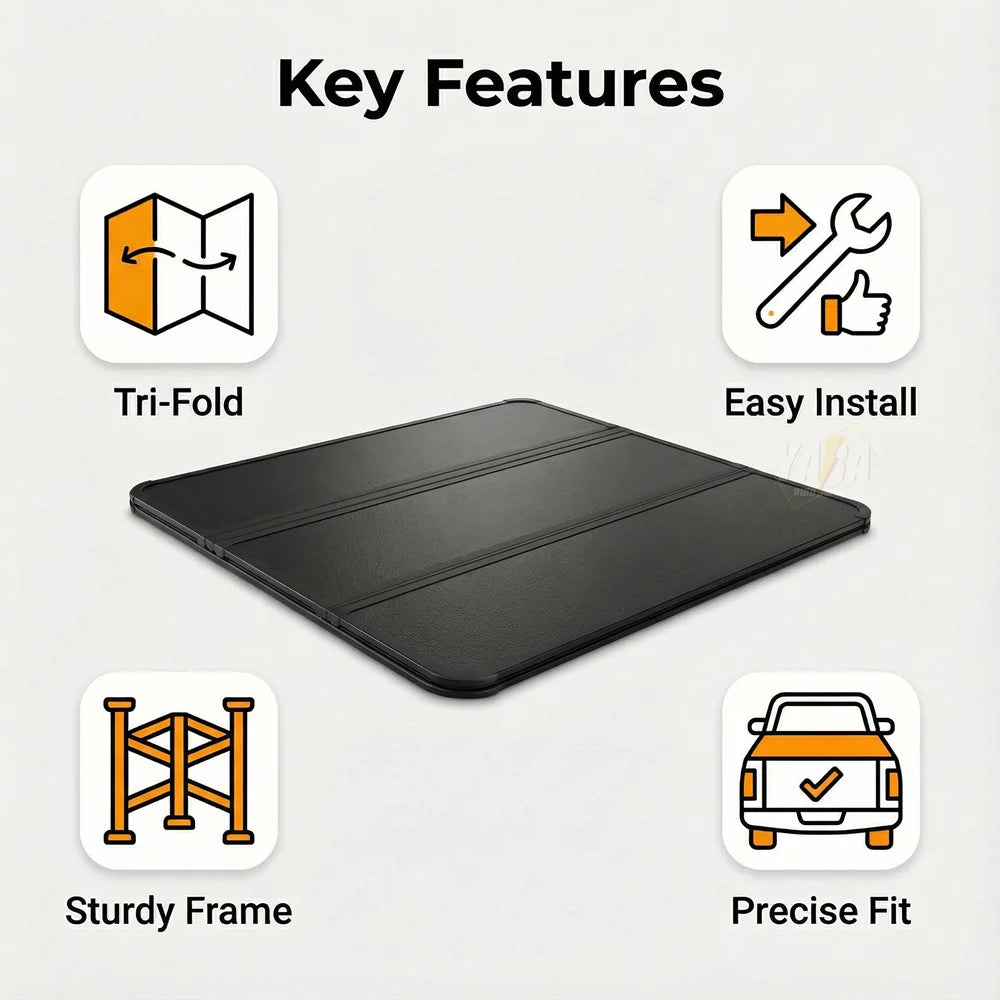 YARA Alloy Tri-Fold Hard Lid Tonneau Tub Cover for GWM Cannon 2020-2025