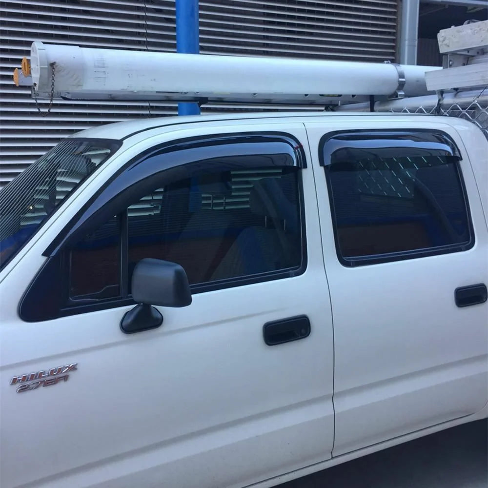Premium Weather Shields Window Visors Suits for Hilux Dual Cab UTE 97-05 4pcs