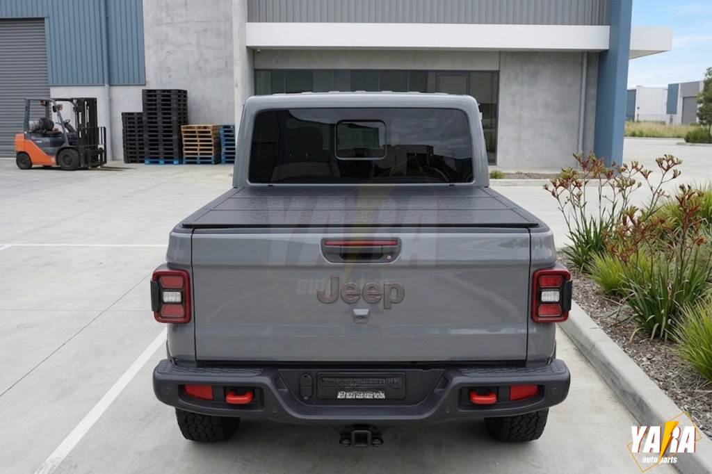 Aluminum Tri-Fold Folding Hard Tonneau Cover for Jeep Gladiator 2020-2026