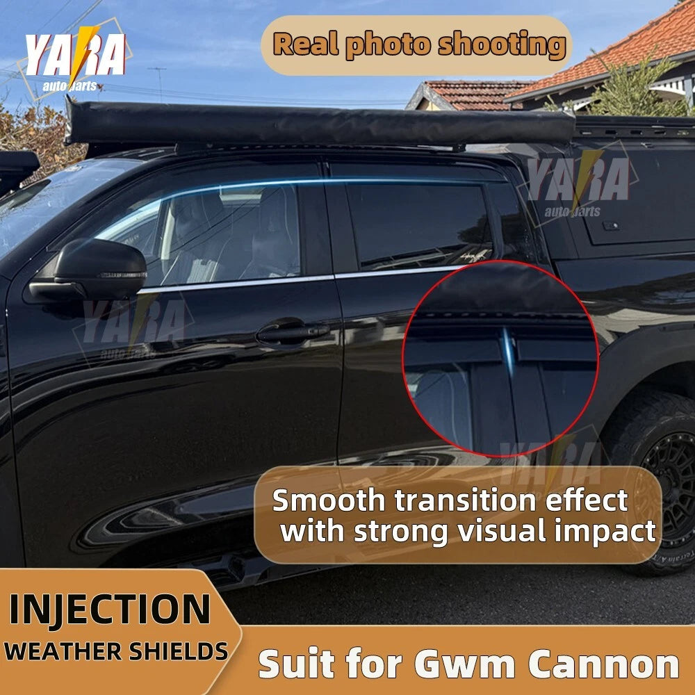 For GWM Cannon Cannon X / Cannon L 2020+INJ Weathershields Weather shield Luxury
