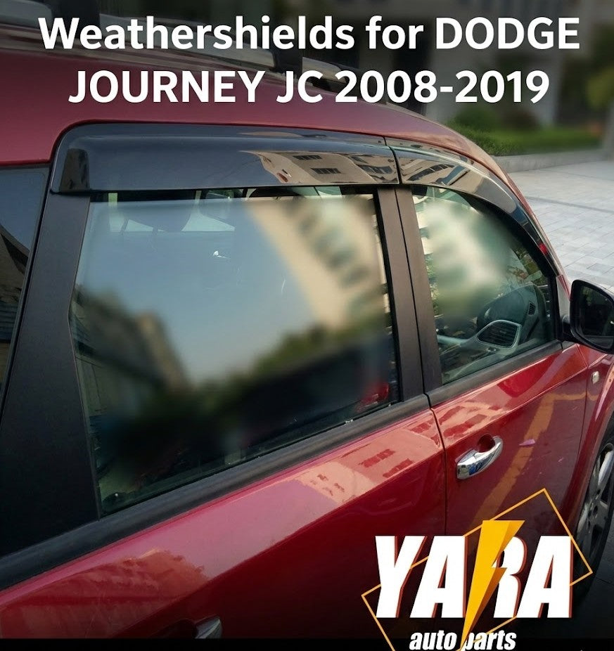 QUALITY Weather shields Weathershields Window visors DODGE JOURNEY JC 2008-2019